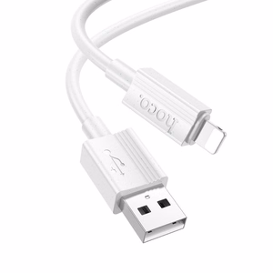 Kabelis USB-A uz Lightning Hoco 2,4A 1 m X107 balts