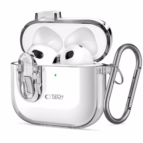Tech-Protect Slim Hook apvalks AirPods 4 (m) - skaidrs