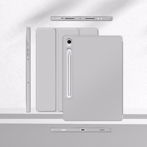 Tech-Protect SmartCase Pen Case for Samsung Galaxy Tab S9 11.0 / S9 FE / S10 FE / S10 Lite 10.9 X710 / X716B / X510 / X516B / X520 / X526 / X400 / X406B - Gray