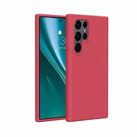 Etteri Silikona maciņš for Samsung Galaxy S25 Ultra raspberry