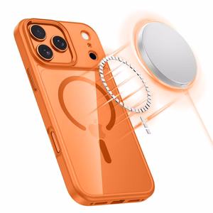 Tech-Protect MagMat MagSafe maciņš iPhone 17 Pro caurspīdīgs oranžs