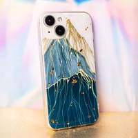 Gold Glam viedtālruņa apvalks Samsung Galaxy A14 4G / A14 5G kalns