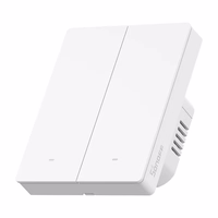 SONOFF M5-2C-80W WiFi Matter viedais sienas slēdzis (2 kanāli, rāmim)