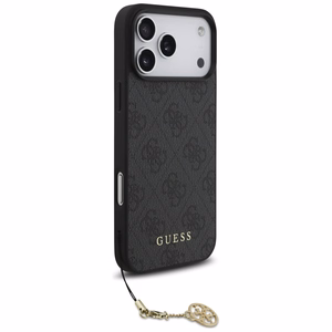 Guess 4G Charms Collection MagSafe чехол для iPhone 17 Pro Max - чёрный