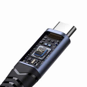 Joyroom SY-C03 USB-C uz 2x USB-C 2-in-1 DAC adapteris - melns