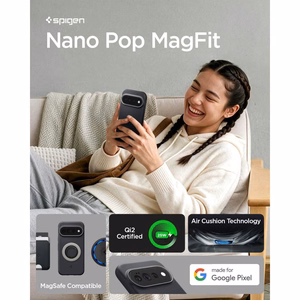 Spigen Nano Pop MagSafe maciņš, paredzēts Google Pixel 11 Pro XL, melns un pelēks