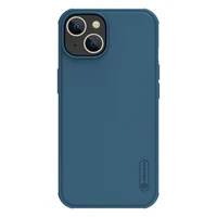 Nillkin Super Frosted Shield Pro viedtālruņa apvalks iPhone 14 Plus aizmugurējais apvalks zils