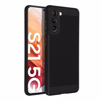 BREEZY viedtālruņa apvalks SAMSUNG S21 FE melns