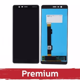 LCD Displejs Saderīgs ar Nokia 5.1 (Nokia 5 2018) Melns OEM