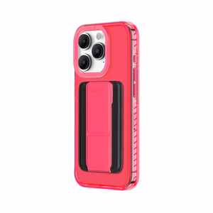 Amazing Thing Titan Pro Neon Mag maciņa apvalks 10FT IP156.1PTWPN Iphone 15 Pro rozā ar statīvu