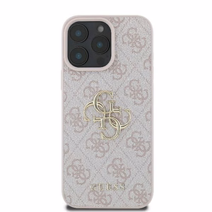 Guess 4G Lielā Logotipa viedtālruņa apvalks iPhone 16 Pro Max - rozā