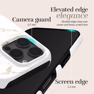 MIO White Marble Magsafe Maciņš iPhone 17