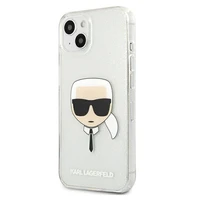 Karl Lagerfeld Glitter Karl's Viedtālruņa apvalks iPhone 13 mini - sudrabains