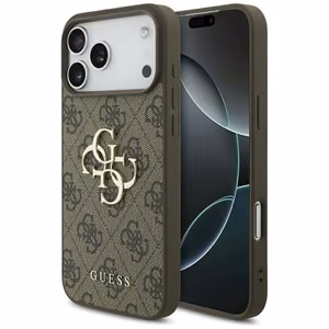 Guess 4G Lielā Logotipa Viedtālruņa apvalks iPhone 17 Pro Max - brūna