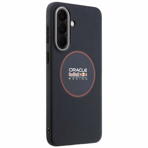 Red Bull vāks Samsung A57 (Meshed PU Red Ring & Metal Buttons) tumši zils