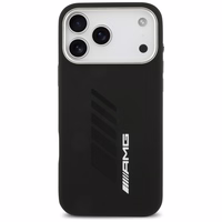 AMG silikona Oversize Rhombs MagSafe apvalks iPhone 17 Pro Max - melns