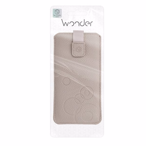 WONDER Deko viedtālruņa apvalks (Izmērs XXL) Samsung S25 Ultra/S24 Ultra/M35/M23/A16 5G/Xiaomi Redmi 14C kapučīno