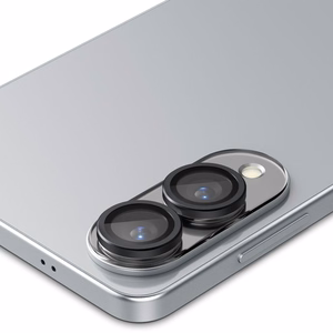 Spigen Optik Pro GLAS.TR "Ez Fit" 2-pack Camera Cover for Samsung Galaxy S25 Edge - Black