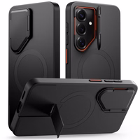 Tech-Protect Kevlar Aura MagSafe Maciņš for Samsung Galaxy S26 - melns and oranžs