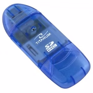 TITANUM TA101B karšu lasītājs zils USB 2.0