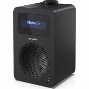 Sharp DR-430(BK) – FM/DAB/DAB+ digitālais radio ar Bluetooth 5.0, pusnakts melns