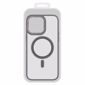 Tel Protect magnētiskais caurspīdīgais viedtālruņa apvalks Iphone 13 Pro melns