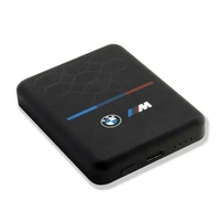 BMW M Collection MagSafe 15W 3000mAh indukcijas portativais ladetajs - Melns