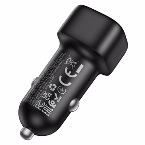 Borofone Auto lādētājs BZ34B Cloud - USB + Type C - QC 3.0 PD 38W melns
