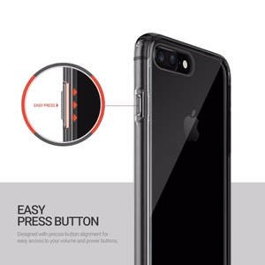 Obliq Naked Shield vāciņš iPhone 8 Plus / 7 Plus, dūmakaini melnā krāsā