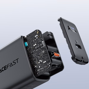 Acefast ātrās uzlādes USB Type C 20W Power Delivery lādētājs melns (A1 EU black)