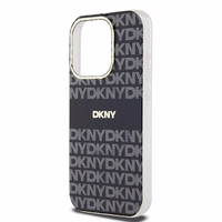 DKNY IML Mono un Svītras MagSafe apvalks viedtālrunim iPhone 14 Pro Max - melns