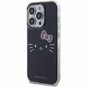 Hello Kitty IML Kitty Face Viedtālruņa apvalks (m) iPhone 15 Pro Max - melns (m)