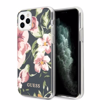 Guess N.3 Ziedu kolekcijas viedtālruņa apvalks iPhone 11 Pro Max - tumši zils