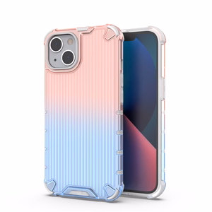 Ombre Protect viedtālruņa apvalks iPhone 14 Plus bruņots pārsegs rozā un zils