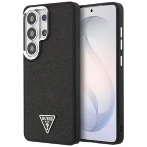 Guess maciņš Fixed Glitter Triangle MagSafe for Samsung Galaxy S26 Ultra melns