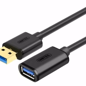 UNITEK Y-C456GBK USB kabelis 0,5 m USB 3.2 Gen 1 USB A melns