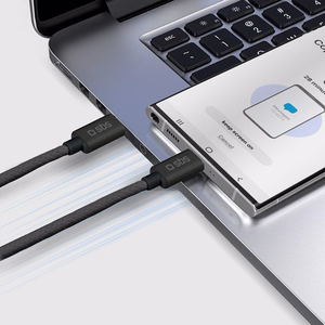 SBS TECABLETISSUETCK USB-C - USB-C 1,5 m 60W pīts kabelis - melns