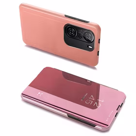 Viedtālruņa apvalks Clear View Xiaomi Redmi K40 Pro+ / K40 Pro / K40 / Poco F3 - rozā