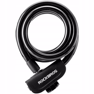 Rockbros RKS515-BK 1.1 m velosipēda slēdzene ar atslēgu - melna