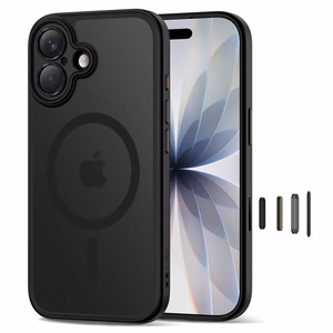 Tech-Protect Magpeak Magsafe CC viedtālruņa apvalks iPhone 17 - matēti melns