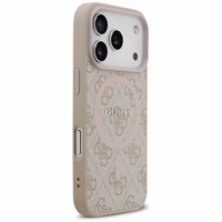 Guess 4G Ring Classic Logo MagSafe futrālis iPhone 17 Pro - Rozā krāsā