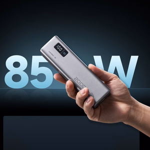 Cuktech CUKP200XGLGR 100W 20000mAh Portatīvais lādētājs 2 x USB-C 1 x USB-A - pelēks