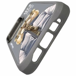 Nimmy Cool&Cute 2.0 Lāča viedtālruņa apvalks iPhone 16 Pro Max - pelēks