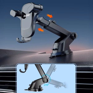 Dudao F5PRO+ auto turētājs ar piesūcekni - melns