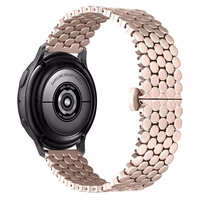 Beline siksniņa Watch 20mm Metal Honeycomb rozā-zelta box