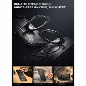 Supcase UB Grip Mag MagSafe vāciņš iPhone 18 Pro Max / 17 Pro Max – melns
