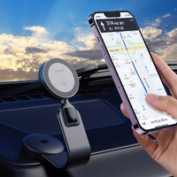 Dudao F21 Pro 15W MagSafe indukcijas automašīnas lādētājs - melns