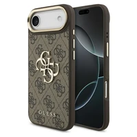GUESS viedtālruņa apvalks IPHONE 17 Air (PU W/ Big 4G Classic Logo) zelts un brūns