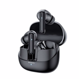 YESIDO HEADPHONES TWS26 BT 5.3 250mAh melns