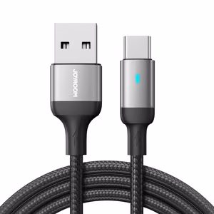 Joyroom Extraordinary Series A10 USB-A / USB-C 3A кабель 1.2 m - чёрный
